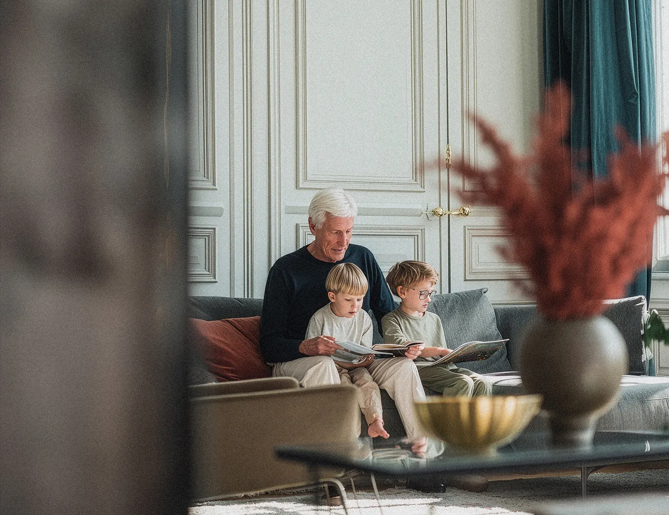 Adviseurs van Heght in gesprek met een familie